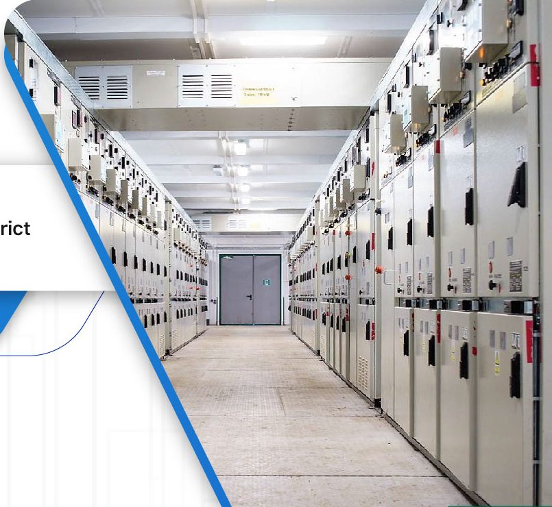 Indoor switchgear rows